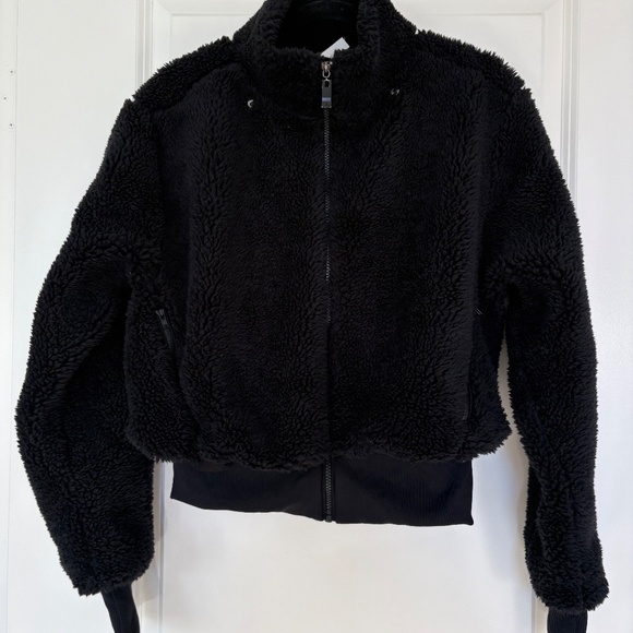 Alo Yoga Foxy Sherpa Jacket Black S - Picture 3 of 15